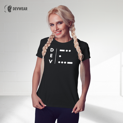 CAMISETA DEVELOPER LETRA MORSE