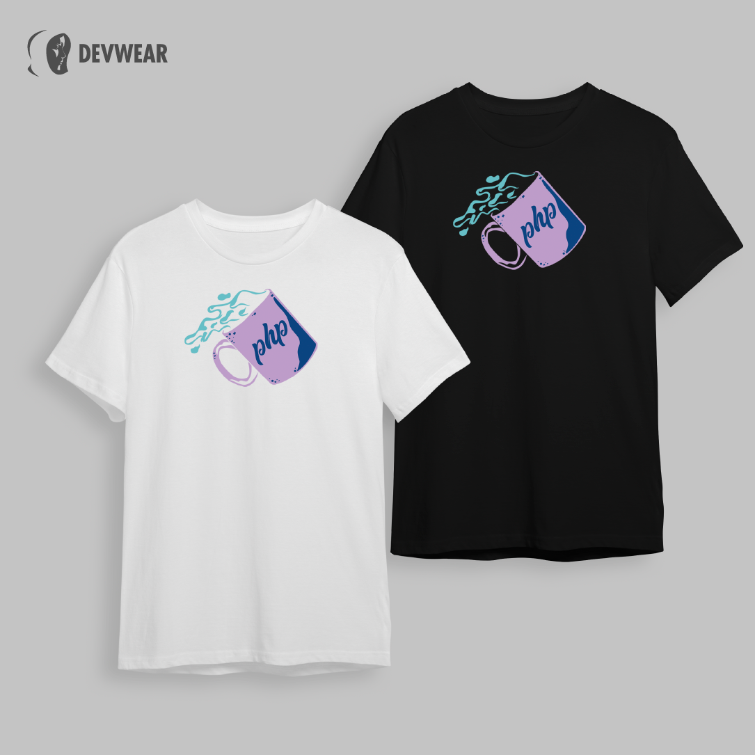 CAMISETA PHP CAFÉ