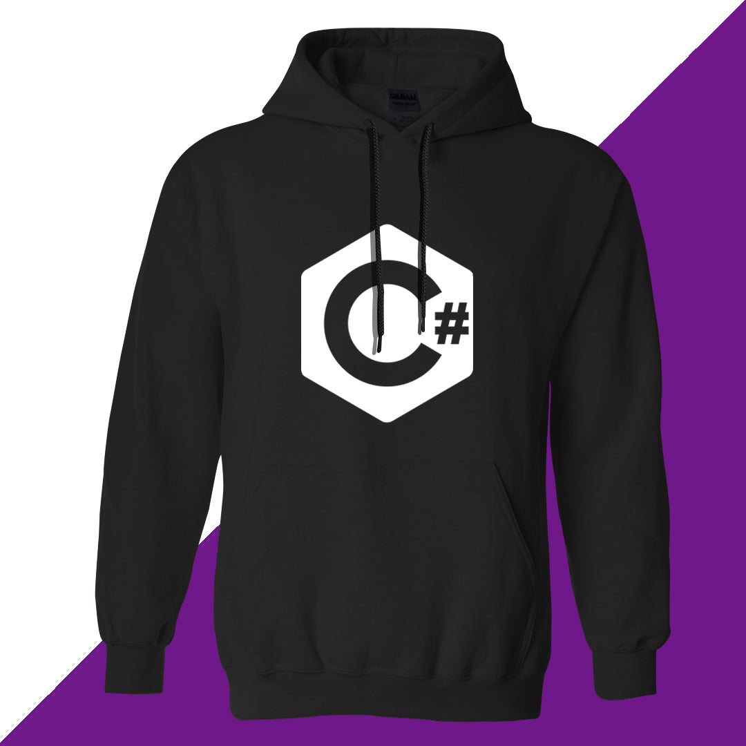 BUZO LOGO CENT DEVELOPER CSHARP BLANCO