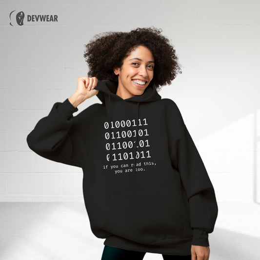 HOODIE BINARY READING