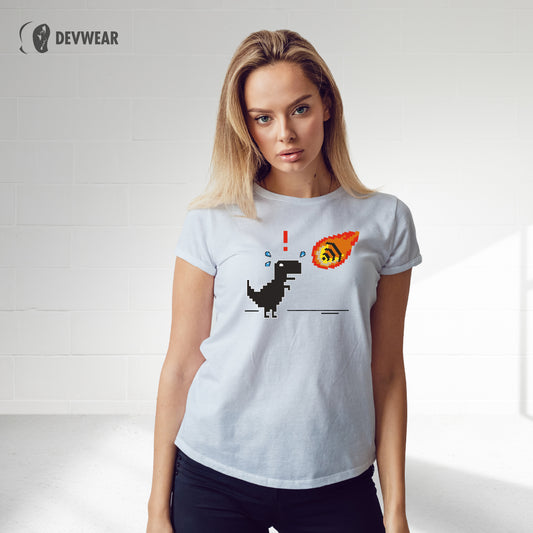 CAMISETA WIFI ATHEROID DINOSAUR GEEK