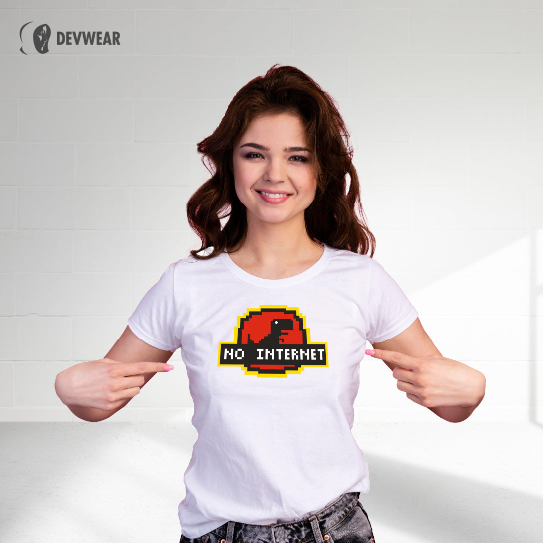 CAMISETA NO INTERNET GEEK DEVELOPER