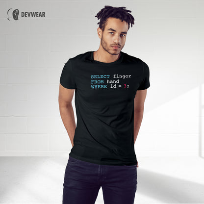 CAMISETA SQL FINGER
