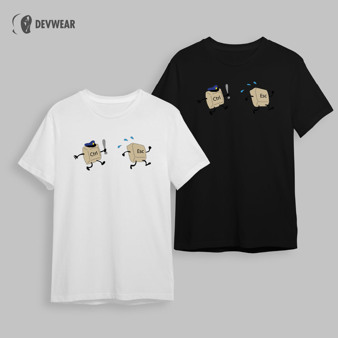 CAMISETA CONTROL AND ESCAPE KEYS