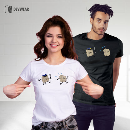 CAMISETA CONTROL AND ESCAPE KEYS