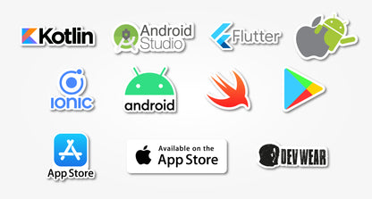STICKERS MOBILE DEVELOPER ANDROID AND iOS x10