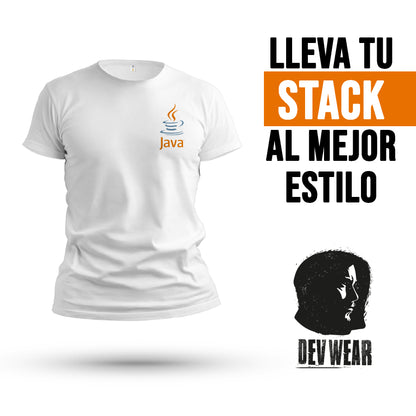 CAMISETA LOGO LAT DEVELOPER JAVA ORANGE