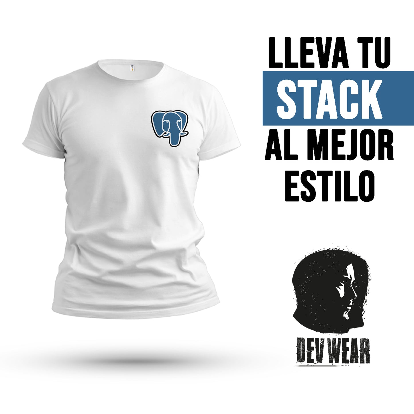 CAMISETA LOGO LAT DEVELOPER PHP ELEPHANT